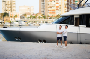 Luxury yacht rental Miami with private boat Miami services by Yacht Scarlet Charters on water.